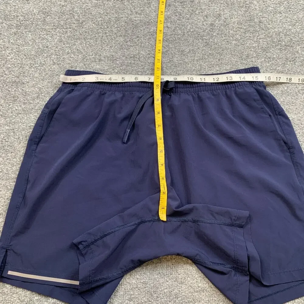 Bearbottom Shorts Mens M Medium Navy Lightweight Elastic Waist Drawstring Active